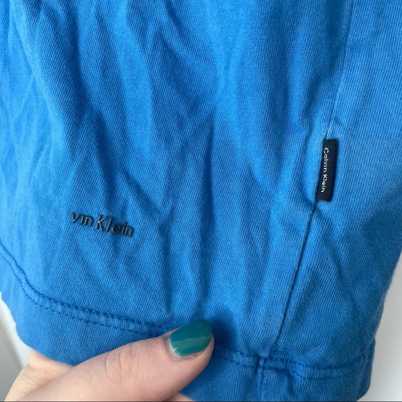 Calvin Klein Blue Short Sleeve Shirt - Picture 3 of 4